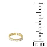 0.40 Carat (ctw) 18K Yellow Gold Round Diamond Anniversary Wedding Ring Stackable Band