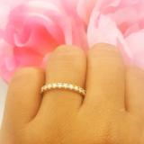 0.40 Carat (ctw) 18K Yellow Gold Round Diamond Anniversary Wedding Ring Stackable Band