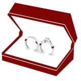 0.50 Carat (ctw) 14k White Gold Princess Diamond Ladies Bridal Engagement Ring Matching Band Set 1/2 CT