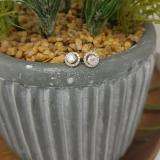 1.00 Carat (ctw) 14k Rose Gold Round Diamond Halo Stud Earrings with Removable Jackets