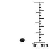 0.40 Carat (ctw) Black Plated 10K White Gold Black Round Cut Diamond Cluster Flower Stud Earrings