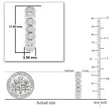 Round White Diamond Illusion Hoop Earrings for Women (0.09 ctw, Color I-J, Clarity I2-I3) in 925 Sterling Silver