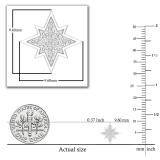 Round White Diamond Cluster Starburst Screwback Stud Earrings for Women (0.10 ctw, Color I-J, Clarity I2-I3) in 925 Sterling Silver
