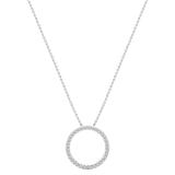 Round White Diamond Open Eternity Circle of Life Circle Pendant for Women (1.75 ctw, Color I-J, Clarity I2-I3) in 925 Sterling Silver