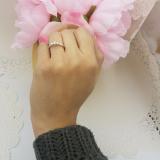 0.33 Carat (ctw) 14K White Gold Round Diamond 3 Stone Ladies Bridal Engagement Ring 1/3 CT