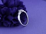 Round White Diamond 7 Stone Illusion Set Marquise Frame Ring for Women (0.10 ctw, Color I-J, Clarity I2-I3) in 925 Sterling Silver