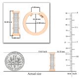 Round White Diamond Unisex Hinged Hoop Earrings (0.33 ctw, Color I-J, Clarity I1-I2) in 18K Rose Gold