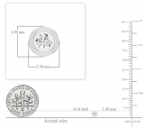 Round White Diamond Bezel Set Solitaire Post Stud Earrings for Her (0.07 ctw, Color I-J, Clarity I2-I3) in 10K White Gold in Screw Back