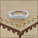 0.33 Carat (ctw) 14K White Gold Round Diamond Ladies Anniversary Wedding Band Enhancer Guard 1/3 CT