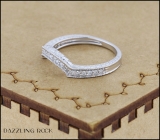0.33 Carat (ctw) 14K White Gold Round Diamond Ladies Anniversary Wedding Band Enhancer Guard 1/3 CT