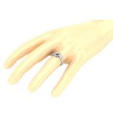 Round White Diamond Bypass Curved Wedding Ring Set for Women (0.26 ctw, Color I-J, Clarity I2-I3) in 925 Sterling Silver