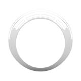 Round White Diamond 3 Band Style Ring for Women (0.45 ctw, Color I-J, Clarity I2-I3) in 10K White Gold