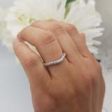0.25 Carat (ctw) 14k White Gold Round Diamond Ladies Anniversary Wedding Band Enhancer Guard 1/4 CT