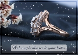 Pear & Marquise White Diamond Cluster Flower Style Right Hand Cocktail Ring for Her (2.35 ctw, Color I-J, Clarity SI) in 14K Rose Gold