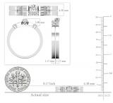 Baguette & Round White Diamond Wedding Ring Set for Women (0.35 ctw, Color I-J, Clarity I2-I3) in 925 Sterling Silver