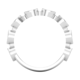 Alternate Marquise & Round White Diamond Dream Chaser Half Eternity Style Band for Women (0.38 ctw, Color I-J, Clarity I2-I3) in 925 Sterling Silver