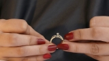 0.20 Carat (ctw) 18k Yellow Gold Round Diamond Crossover Swirl Ladies Bridal Promise Engagement Ring