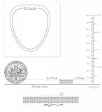 Round White Diamond Illusion Set Necklace for Women (1.67 ctw, Color I-J, Clarity I2-I3) in 10K White Gold