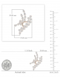 3.50 cttw Pear White Diamond Cluster Stud Earrings for Women in 18K Solid Rose Gold in Screw Back