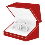 0.40 Carat (ctw) 14k White Gold Marquise & Round Diamond Ladies Swirl Engagement Matching Band Bridal Ring Set
