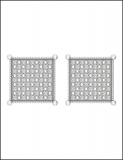 Round White Diamond Square Unisex Stud Earrings for Women (0.20 Ctw, Color I-J, Clarity I2-I3) in 10K White Gold