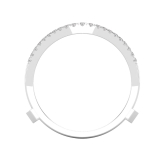 0.26 Carat Round White Diamond Engagement Enhancer Guard Ring for Her in 925 Sterling Silver