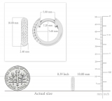 0.17 Carat (ctw) Round White Diamond 3 Row Linear Hinged Post Hoop Earrings for Women in 925 Sterling Silver