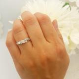 0.20 Carat (ctw) 10k White Gold Round Diamond Ladies Bridal Promise Engagement Ring 1/5 CT