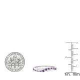10k White Gold Princess and Round Diamond Ladies 3 Stone Swirl Engagement Bridal BAND