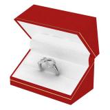 0.15 Carat (ctw) 14k White Gold Round Diamond Ladies Promise Two Double Heart Infinity Love Engagement Ring