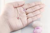 1.65 Carat (ctw) 18K White Gold Heart Cut Pink Tourmaline & Round White Diamond Ladies Heart Shaped Halo Stud Earrings
