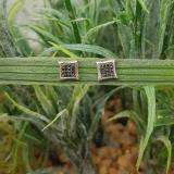 0.10 Carat (ctw) Sterling Silver Black Round Diamond Micro Pave Setting Kite Shape Stud Earrings