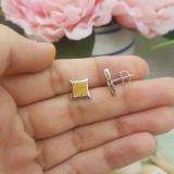 0.15 Carat (ctw) 14K White Gold Yellow Round Diamond Micro Pave Setting Kite Shape Stud Earrings