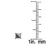 0.15 Carat (ctw) Sterling Silver Black & White Round Diamond Micro Pave Setting Kite Shape Stud Earrings