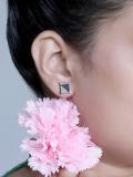 0.25 Carat (ctw) Sterling Silver Black & White Round Diamond Micro Pave Setting Kite Shape Stud Earrings