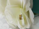 0.10 Carat (ctw) 10K White Gold Yellow Round Diamond Micro Pave Setting Kite Shape Stud Earrings 1/10 CT