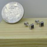 0.05 Carat (ctw) 14K White Gold Black Round Diamond Micro Pave Setting Kite Shape Stud Earrings