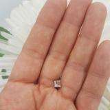 0.10 Carat (ctw) Sterling Silver Red & White Round Diamond Micro Pave Setting Kite Shape Stud Earrings