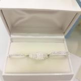0.20 Carat (ctw) Sterling Silver Round White Diamond Men & Women's Micro Pave Engagement Ring Trio Bridal Set 1/5 CT