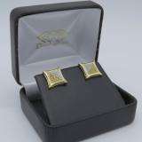 0.38 Carat (ctw) Sterling Silver White & Yellow Round Diamond Micro Pave Setting Kite Shape Stud Earrings