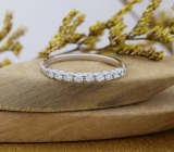0.25 Carat (ctw) 10k White Gold Round Diamond Ladies Anniversary Wedding Band Enhancer Guard 1/4 CT