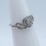 0.33 Carat (ctw) 10k White Gold Round Diamond Ladies Bridal Engagement Ring 1/3 CT