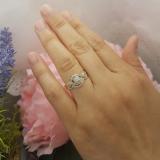 0.40 Carat (ctw) Round White Diamond Ladies Split Shank Engagement Ring Set 14K Yellow Gold
