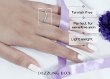 0.10 Carat (ctw) 10K White Gold Round Diamond Ladies Anniversary Wedding Band Guard Ring 1/10 CT