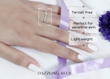 0.10 Carat (ctw) 18K Yellow Gold Round Diamond Ladies Anniversary Wedding Band Guard Ring 1/10 CT