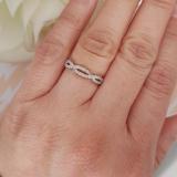 0.33 Carat (ctw) Round Diamond Ladies Anniversary Wedding Stackable Band 1/3 CT 14K White Gold