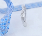 0.32 Carat (ctw) 14k White Gold Round Diamond Ladies Anniversary Wedding Band 1/3 CT