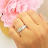 0.75 Carat (ctw) 18k White Gold Round Diamond Ladies Anniversary Wedding Band Ring 3/4 CT