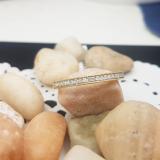 0.15 Carat (ctw) 14k Yellow Gold Round White Real Diamond Wedding Anniversary Milgrain Stackable Band Ring