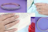 0.25 Carat (ctw) 10k Rose Gold Round Diamond Ladies Pave Anniversary Wedding Band Stackable Ring 1/4 CT
